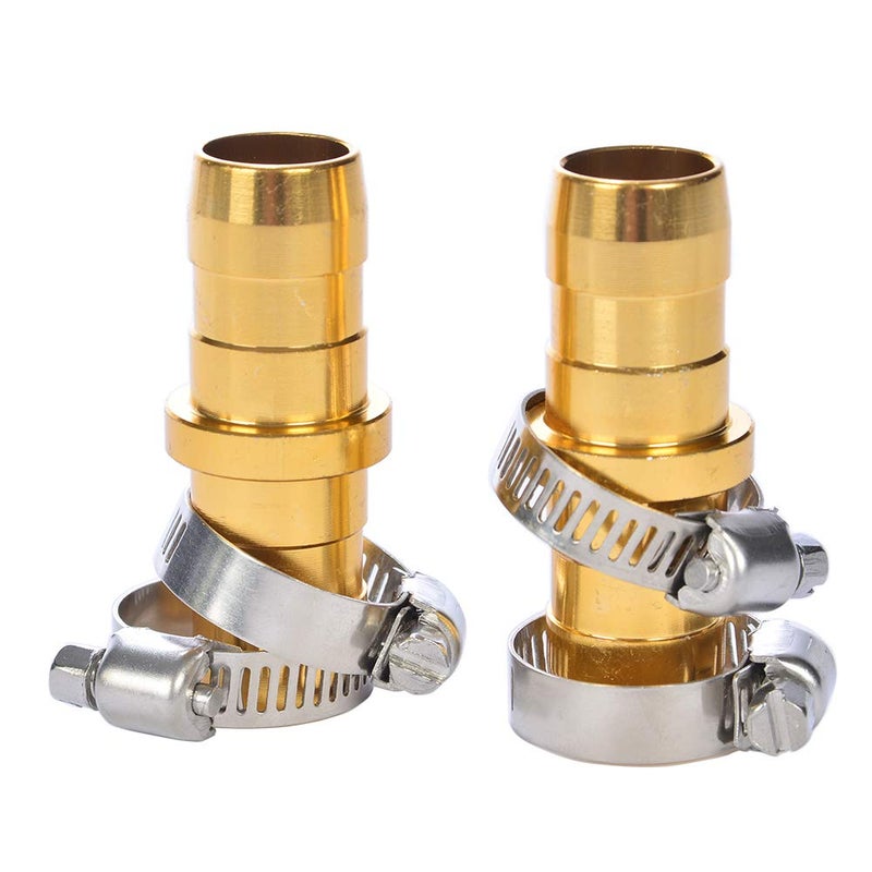 Sanpaint 2 Pack Garden Hose Connector Repair Mender Kit with Stainless Clamp,Fits 3/4"-5/8" Water Hose Repair Fitting - Image 1